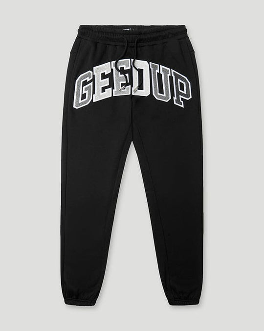 Geedup Team Logo Trackpants (Black Monogram)