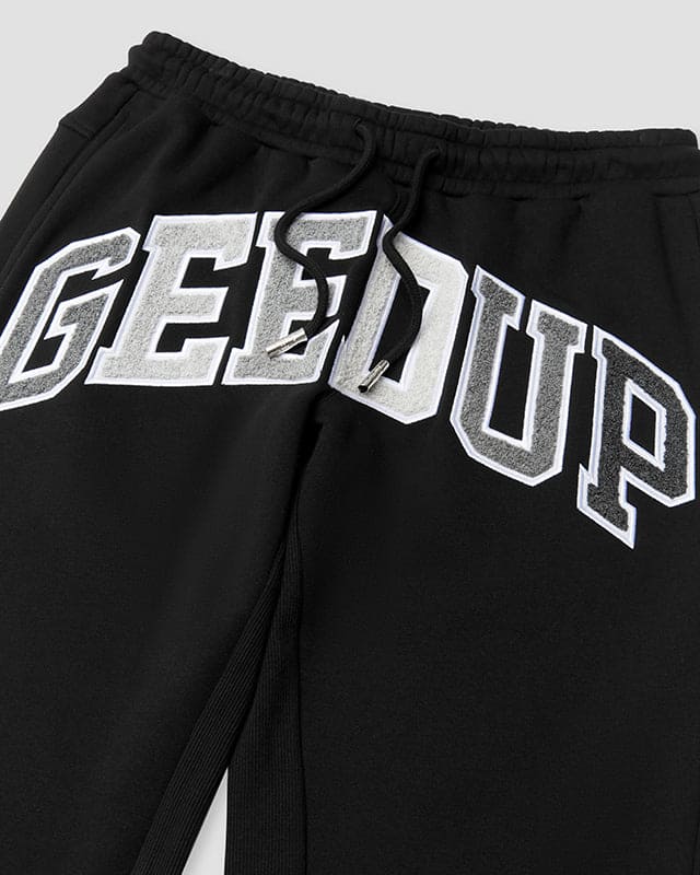 Geedup Team Logo Trackpants (Black Monogram)