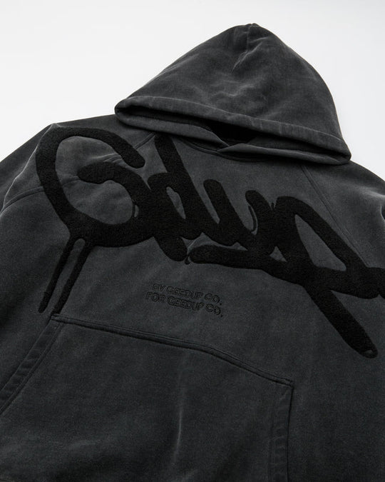 Geedup Handstyle Hoodie (Vintage Blackout)