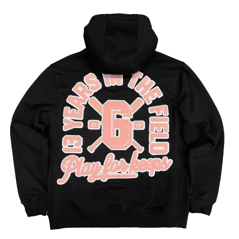 Geedup Play For Keeps 13-Year Anniversary Hoodie (Black/Pink) - COP IT AU