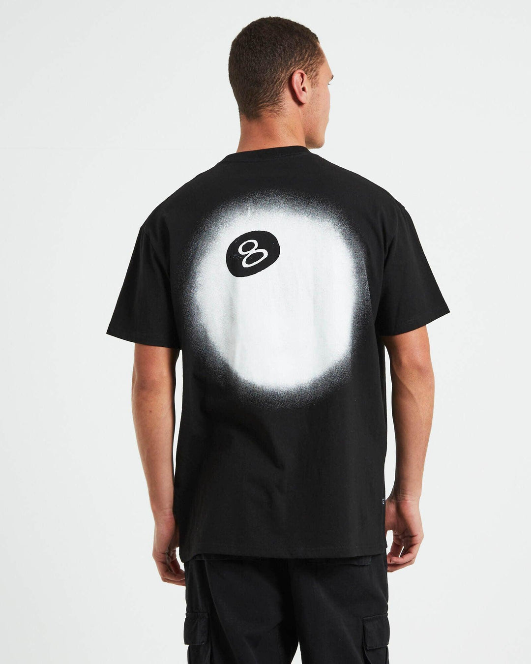 Stussy Heavyweight T-Shirt "8 Ball" (Black) - COP IT AU