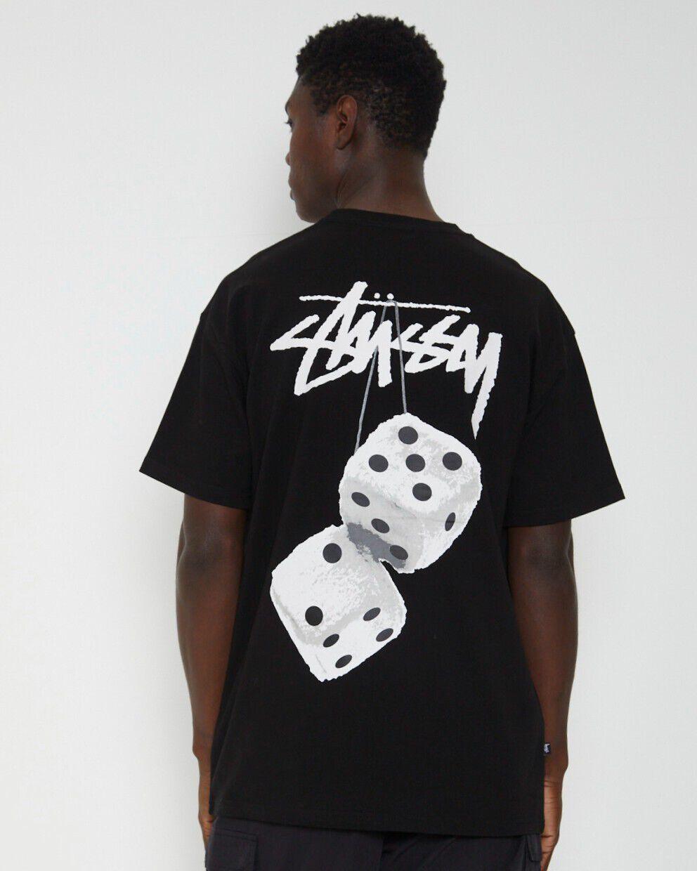 Stussy Heavyweight T-Shirt "Fuzzy Dice" (Black) - COP IT AU
