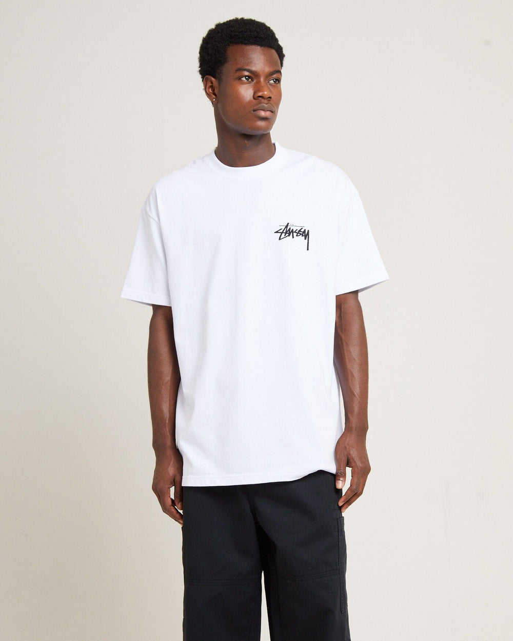 Stussy Heavyweight T-Shirt "How We're Living" (White) - COP IT AU
