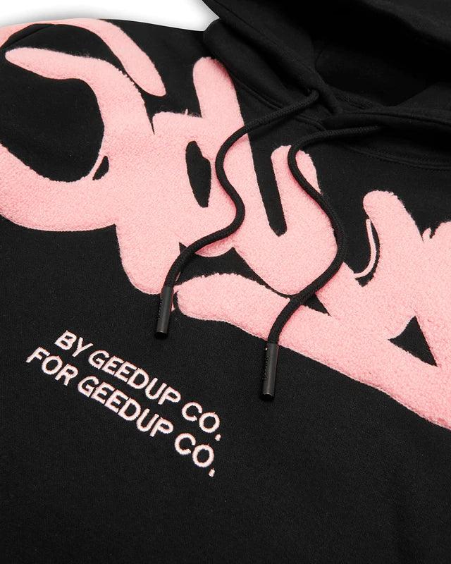 Geedup Handstyle Hoodie (Black/Pink) - COP IT AU