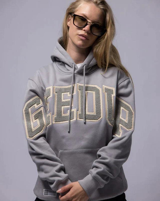 Geedup Team Logo Hoodie (Nardo Grey/Gold) - COP IT AU